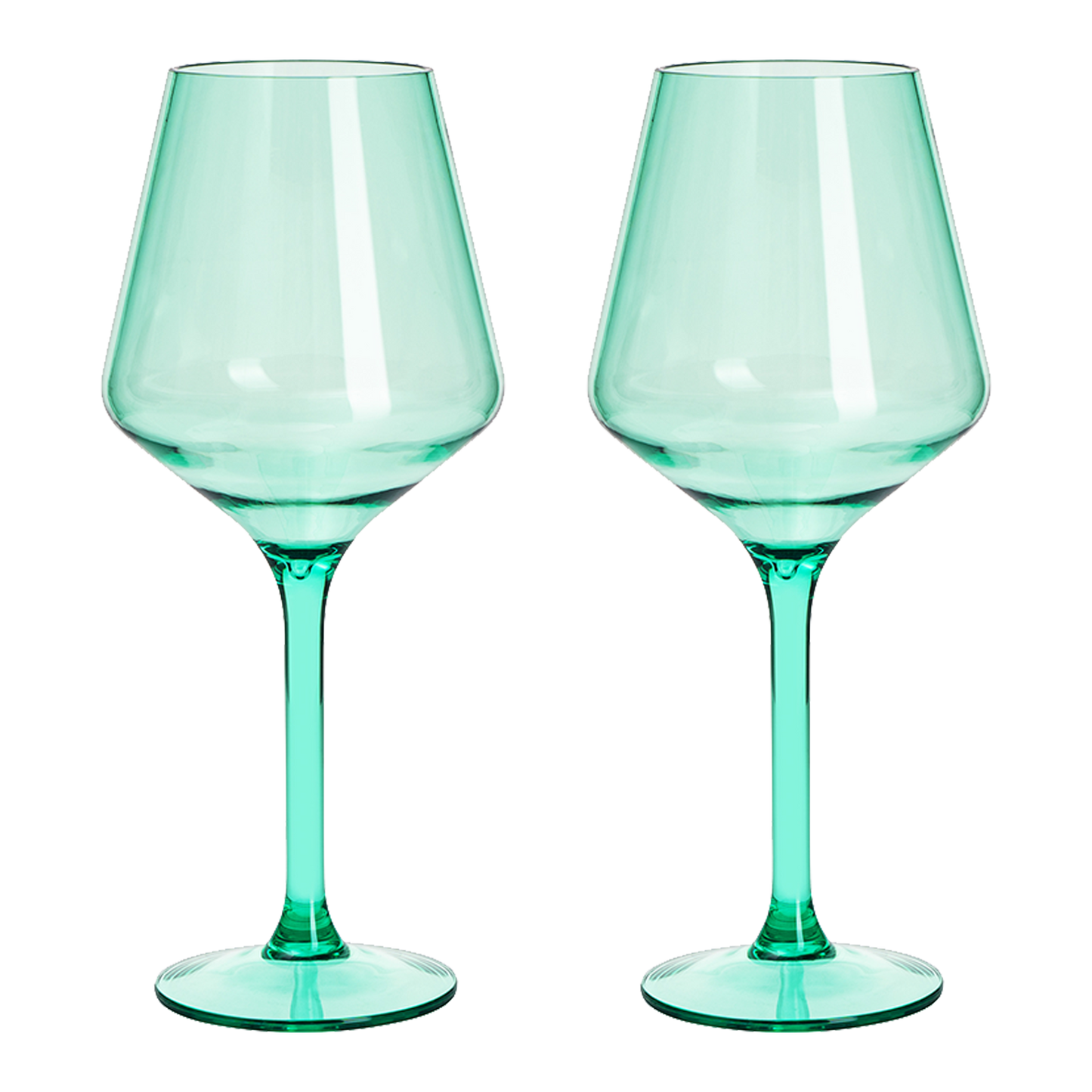 Shatterproof Wine Glasses - Pastel Set of 2- 15oz: Blue