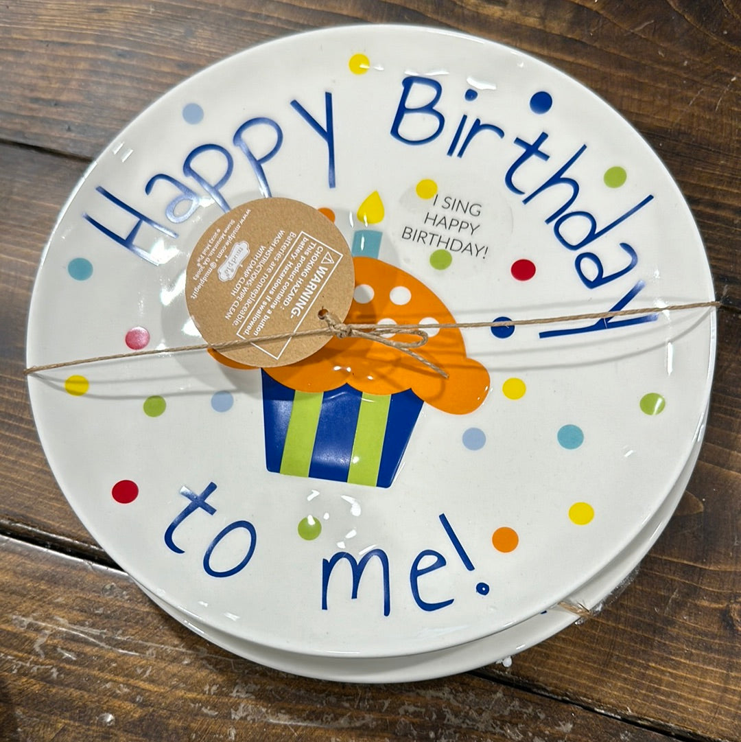 Birthday singing plate