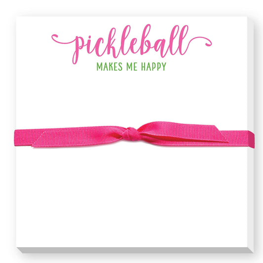 PICKLEBALL MAKES ME HAPPY DOODLE NOTEPAD