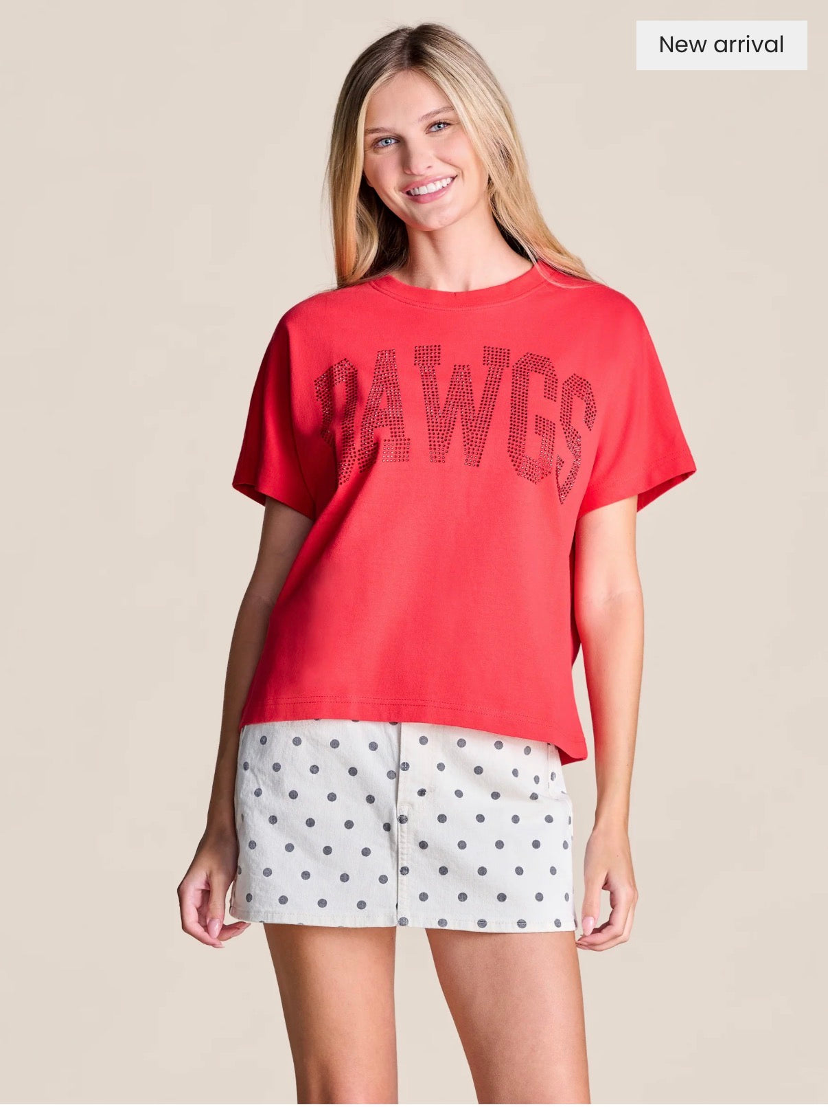 The MVP Rhinestone Tee | Georgia Red