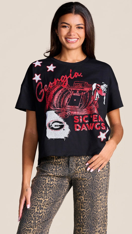 The Fourth Quarter Sequin Tee | Georgia