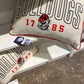 Georgia Arch pillow with pipping