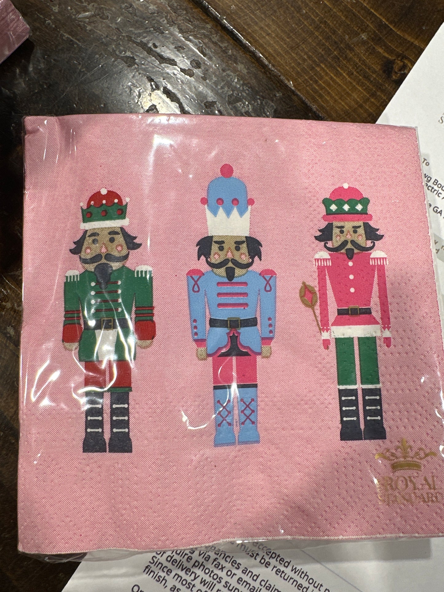 Nutcracker napkins