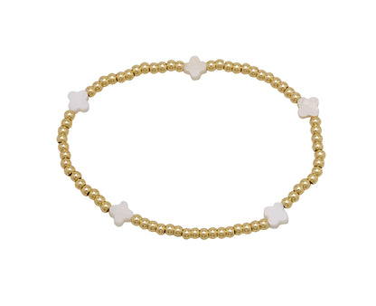 4mm bracelet with clover