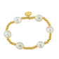 4mm gold ball Faux Pearl