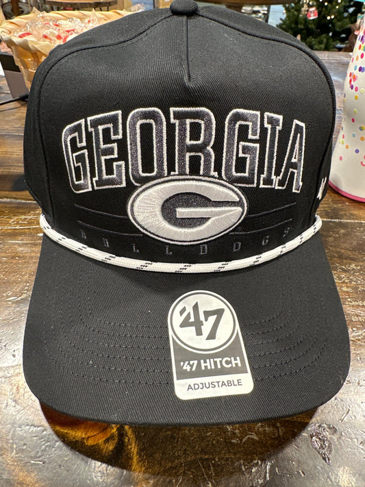 Georgia blk rope hat