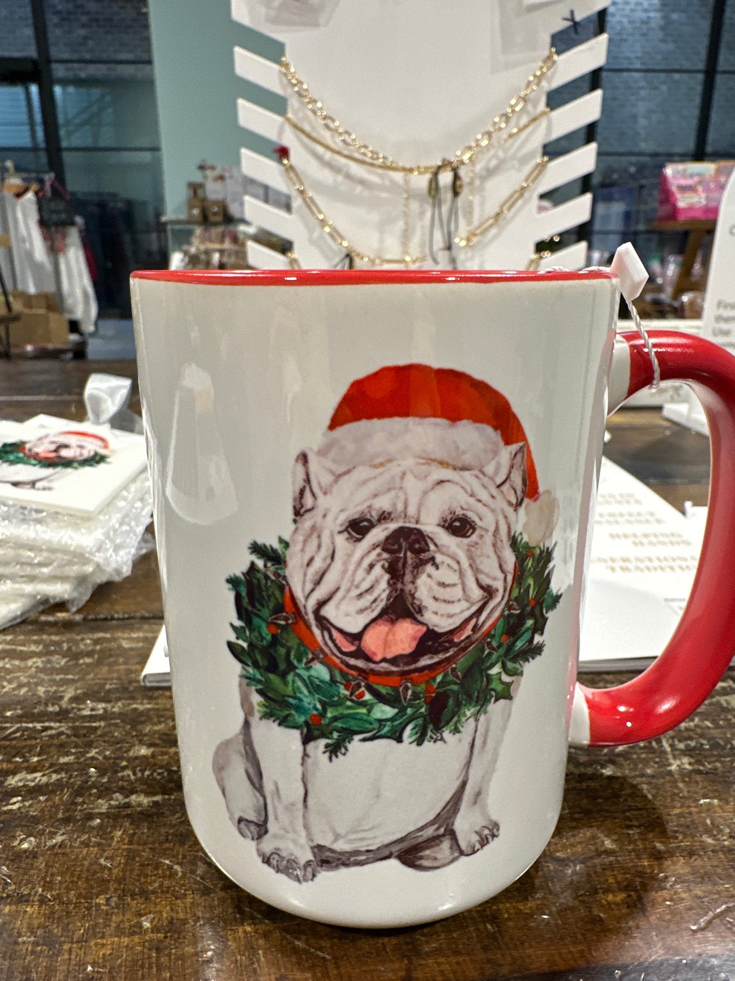 Santa Bulldog Mug