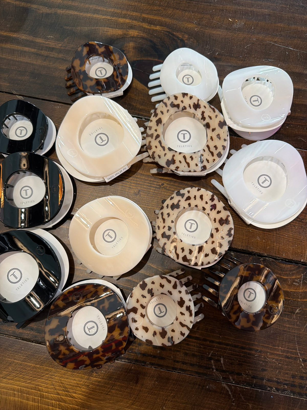 Round Flat Teletie Clips
