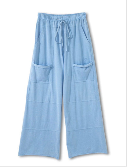 Vintage washed pants blue
