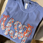 USA floral tshirt with bows