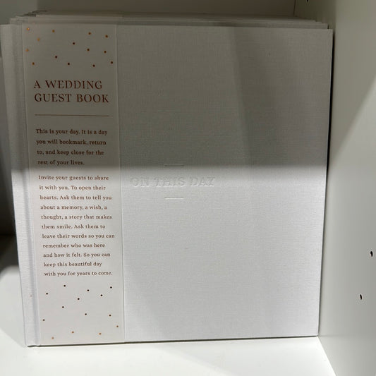 Wedding guest book