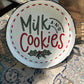 Milk and cookies tray