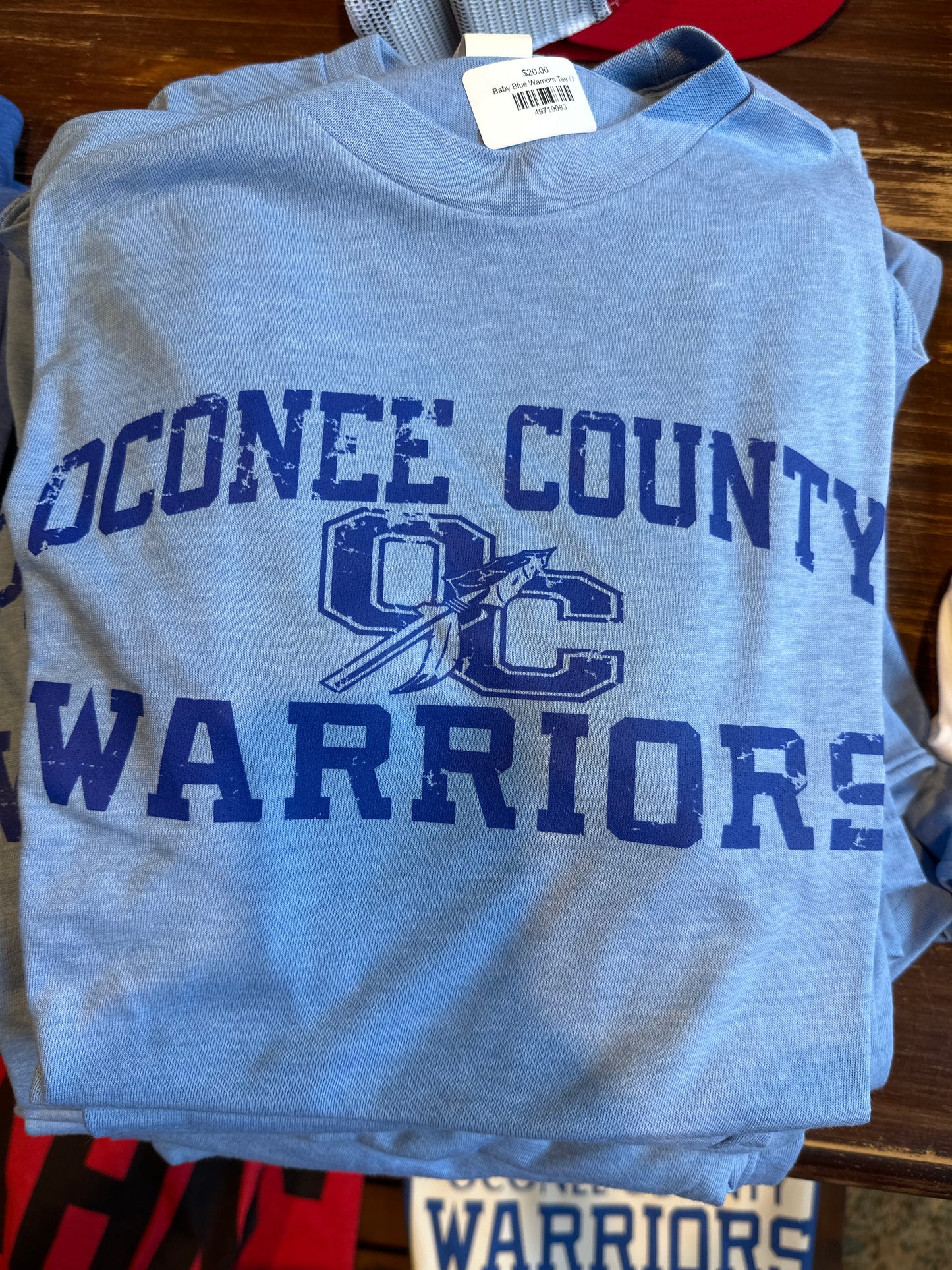 Baby Blue Warriors Tee
