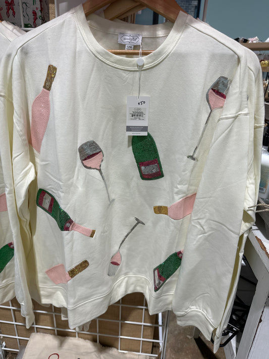 Champagne sparkle sweatshirt