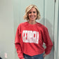 Georgia Collegiate oversized corded pullover