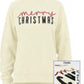 Merry Christmas ivory sweatshirt