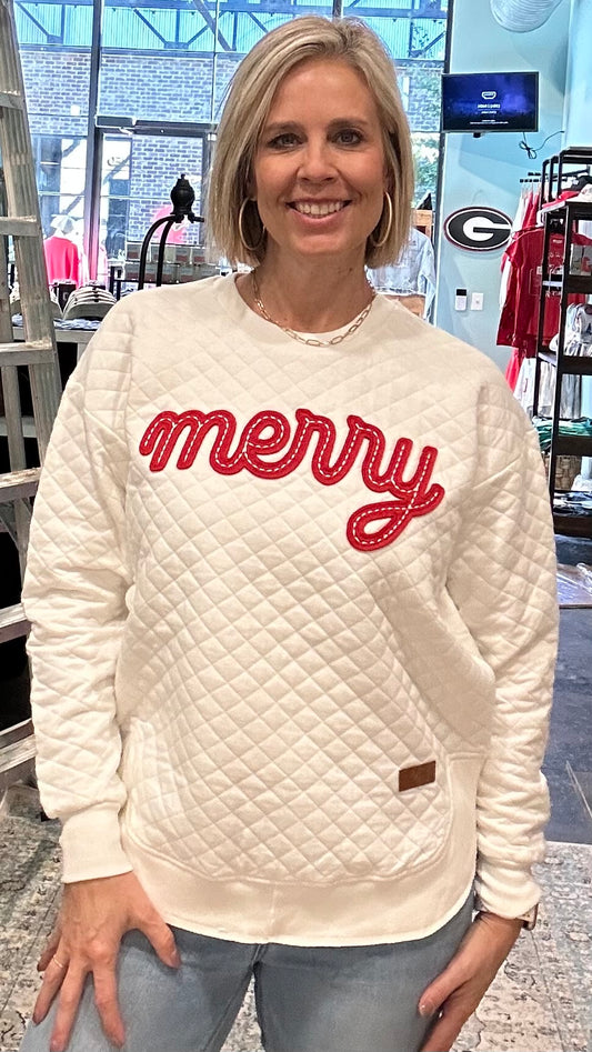 Christmas Candy Cane Stich Sweatshirt