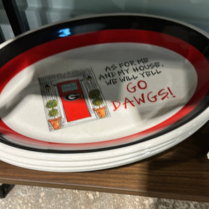 UGA large oval platter
