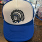 Warrior head foam trucker hat