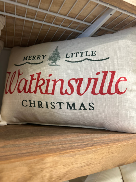 Merry little Christmas pillow