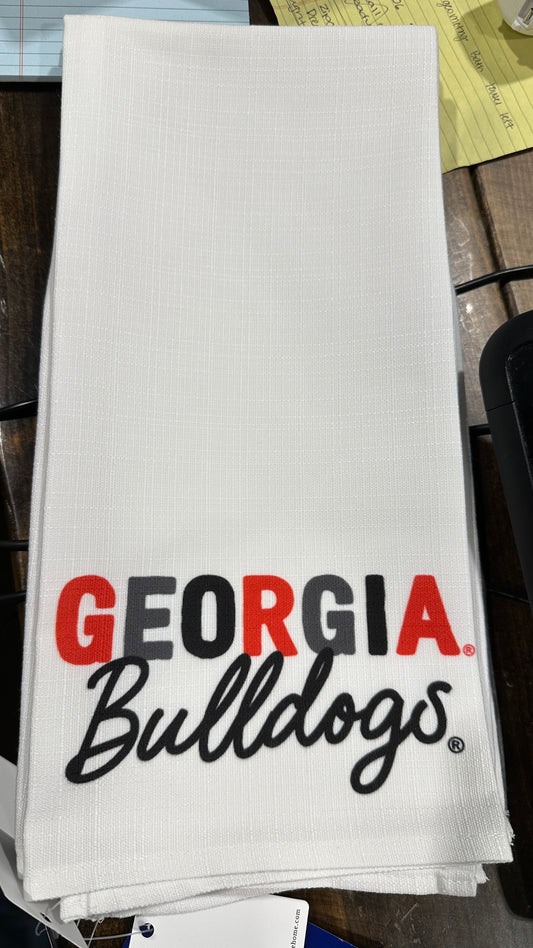 Georgia Bulldog Tea Towel
