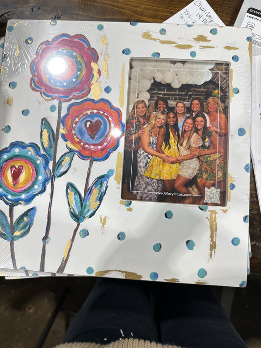 Bloom by flowers frame