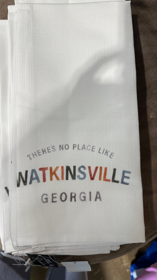 Theres no place like Watkinsville Tea Towel