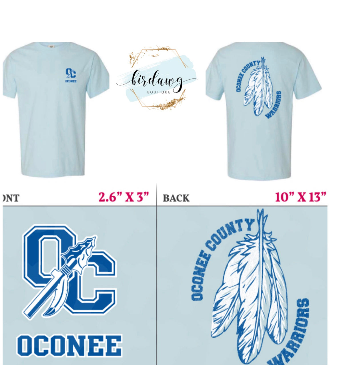 Oconee feather T-shirt