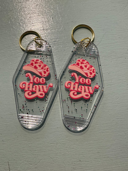 Motel keychain