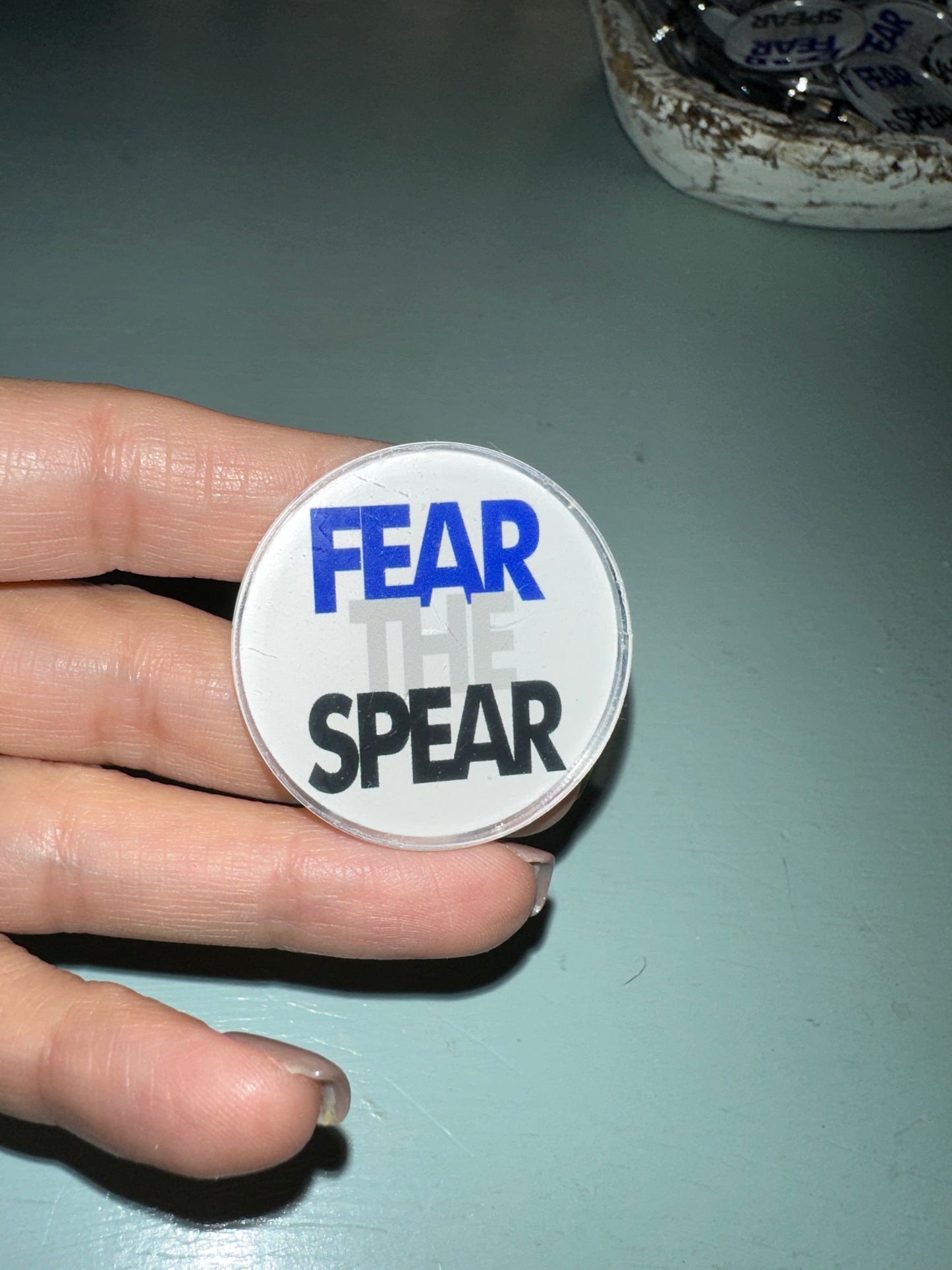 Fear the spear pin