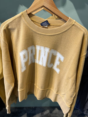 Prince crop corded sweatshirt