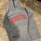 North youth grey hood