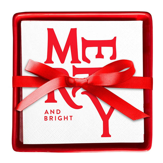 Holiday Napkin and Tray