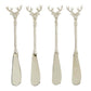 Silver Stag Spread- set of 4