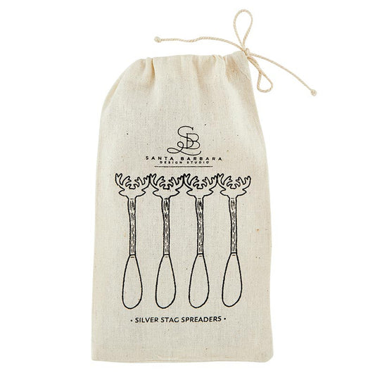 Silver Stag Spread- set of 4