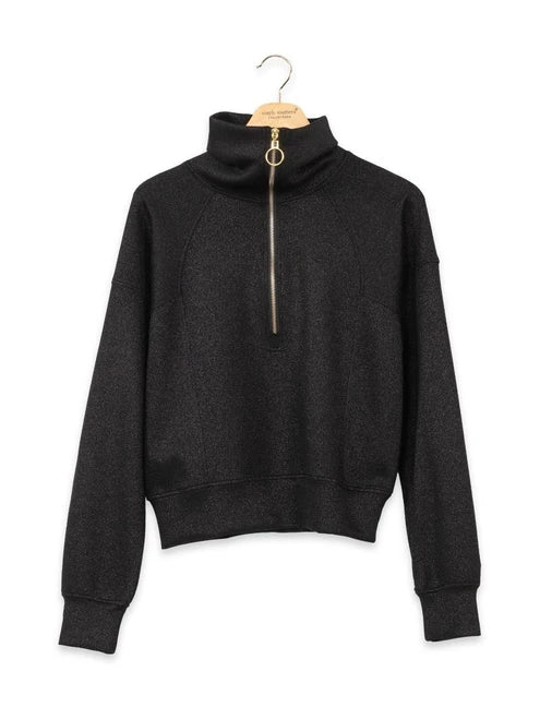 Black Sparkle quarter zip