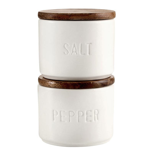 Face to Face Ceramic Salt + Pepper Set