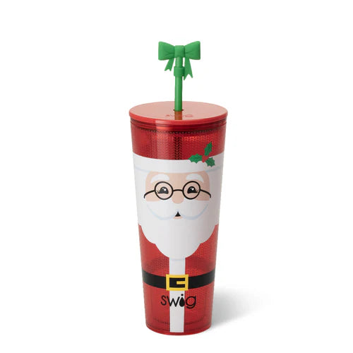 Mr Claus Plastic Tumbler 24oz