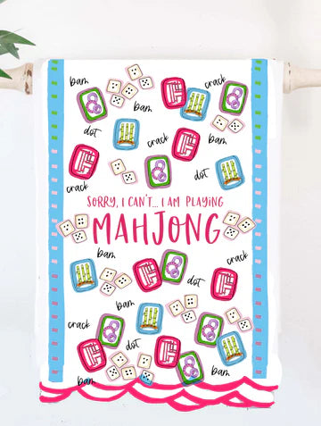 Mahjong Tea Towel