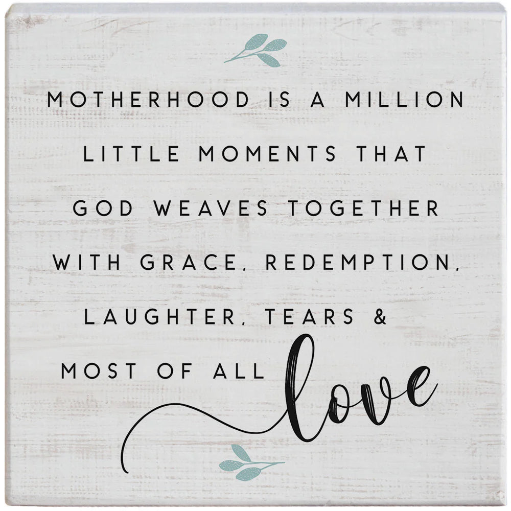 Motherhood Moments Wood Block