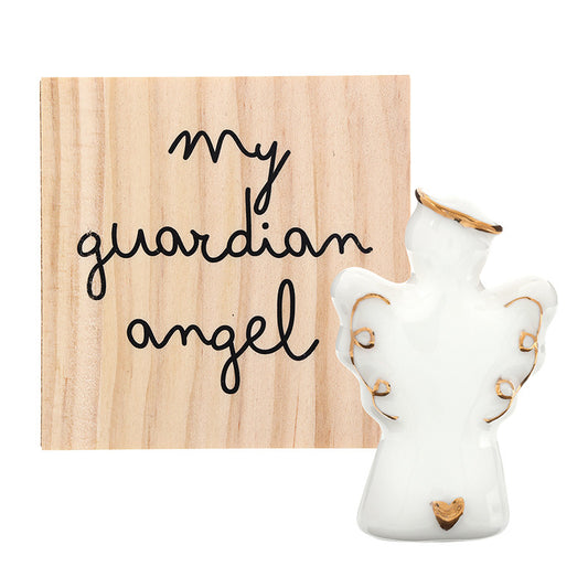 Ceramic Keepsake Figurine - Angel with Halo