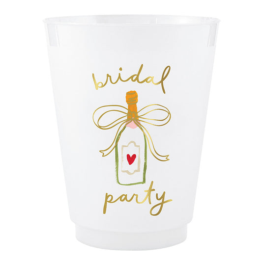 Frosted Bridal Party Cups