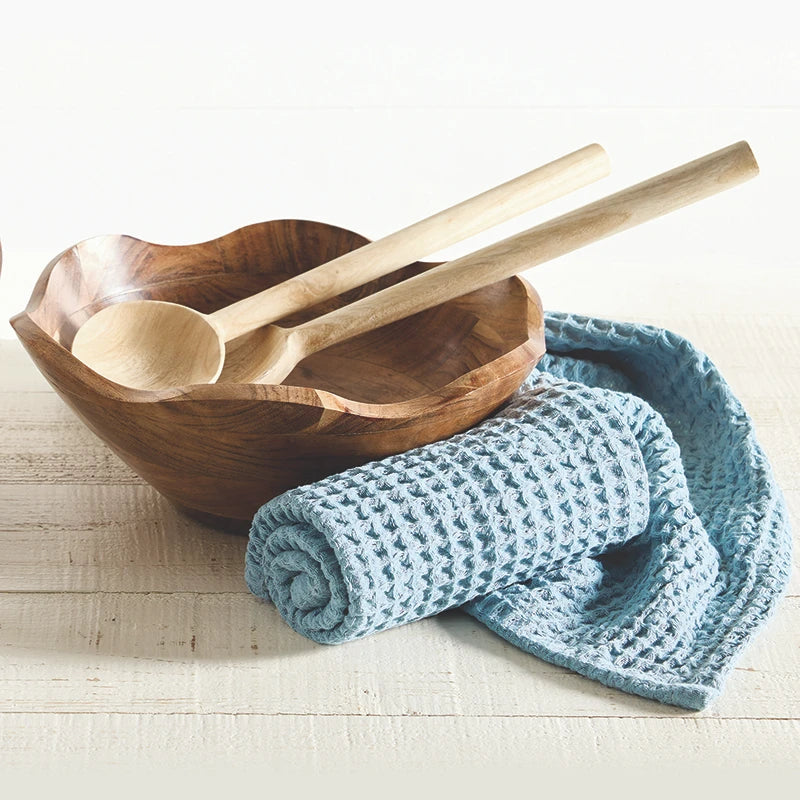 Face to Face Wood Salad Bowl - Scallop