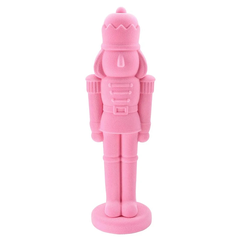 Flock Nutcracker 28.5" Pink