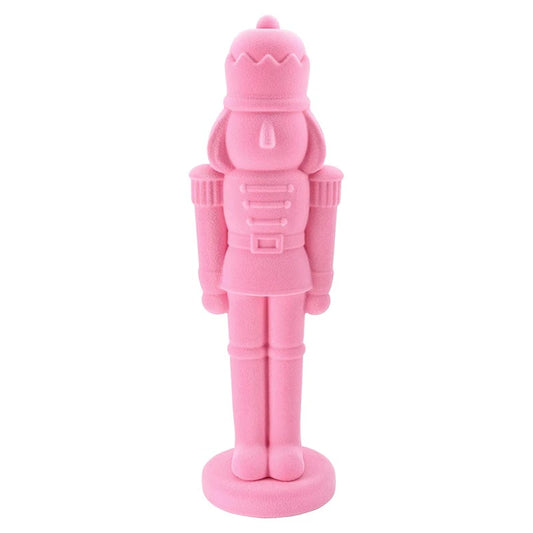 Flock Nutcracker 28.5" Pink