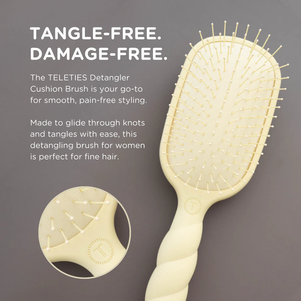 Teleties Detangler Hair Brush for Fine Hair