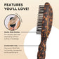 Teleties Detangler Hair Brush For Thick Hair