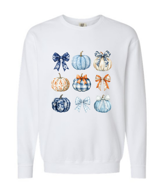 Coquette Pumpkin Crew Sweatshirt