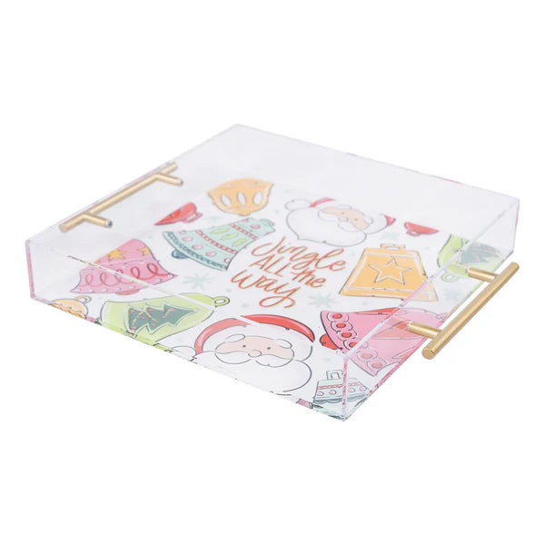Jingle all the way  Acrylic Tray