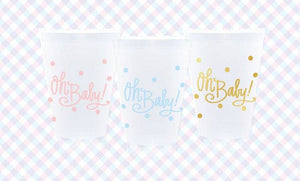 Oh Baby! (3 colors) | Frosted Cups: Baby Blue